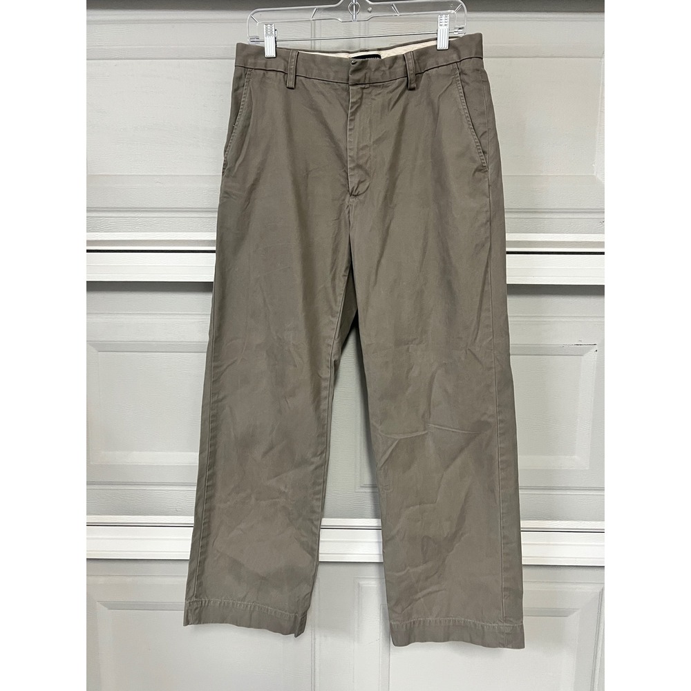 Banana Republic Relaxed Fit Dawson Chinos Mens 32x30 Olive Taupe Cotton 414893